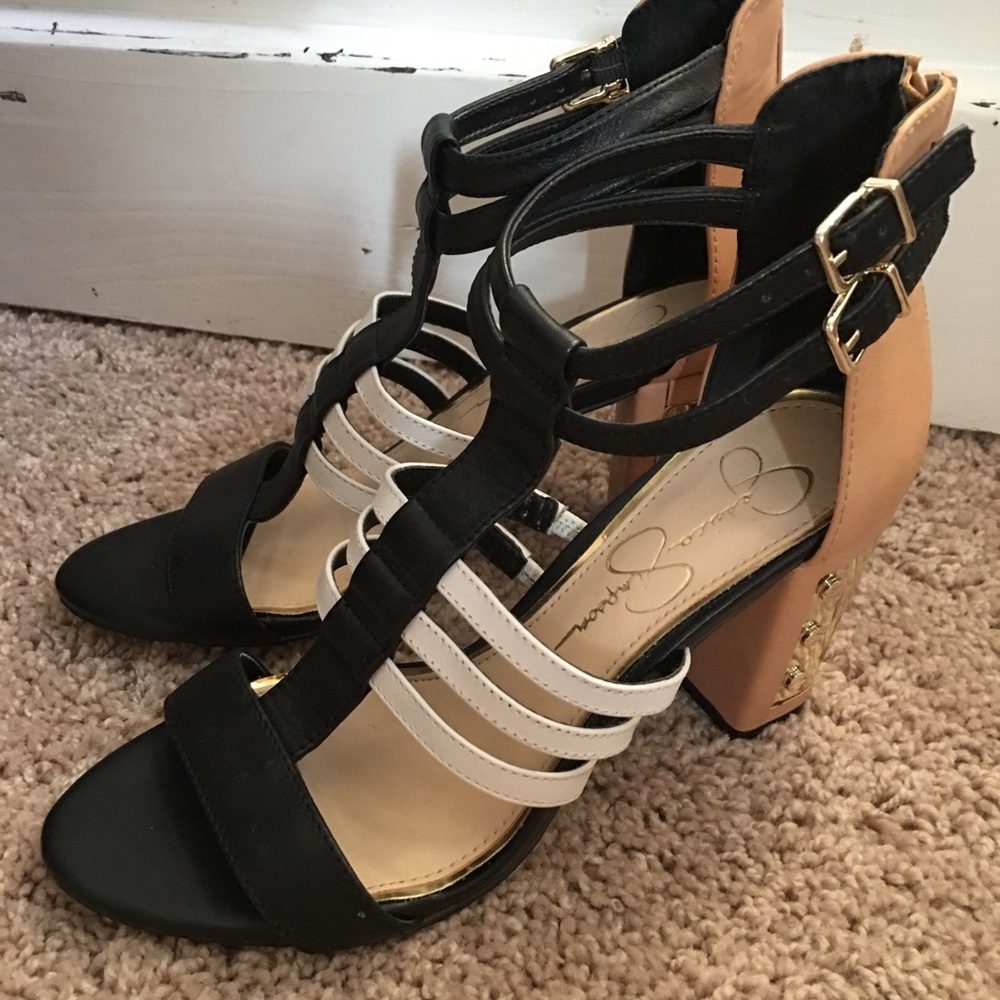 Jessica Simpson Jennisen Gladiator Block Heel